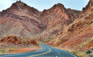 twisty mountain road