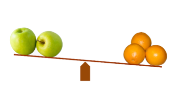 comparisons apples to oranges