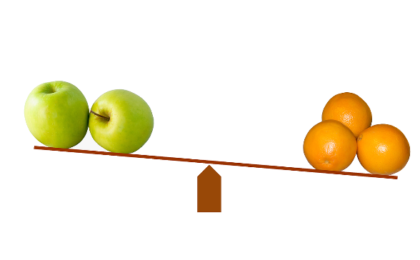 comparisons apples to oranges