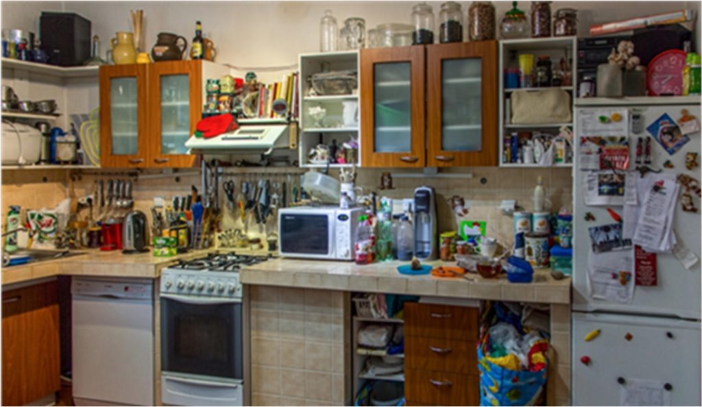 clutter and confidence messy kitchen