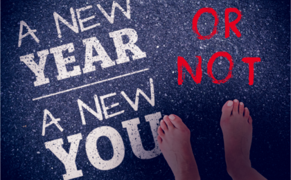 new year new you chalk on sidewalk